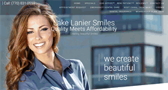 Desktop Screenshot of lakelaniersmiles.com