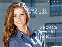 Tablet Screenshot of lakelaniersmiles.com